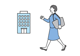 go to workのイラスト